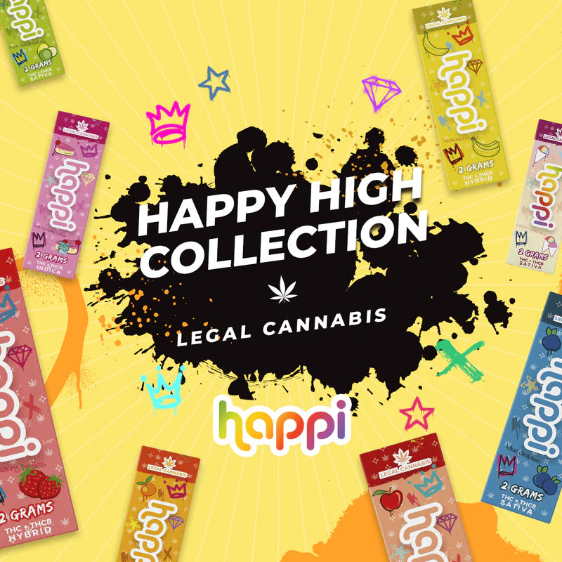 HAPPI THC-X Disposable, Vape Cartridges and HAPPI THC-M Disposable Vape