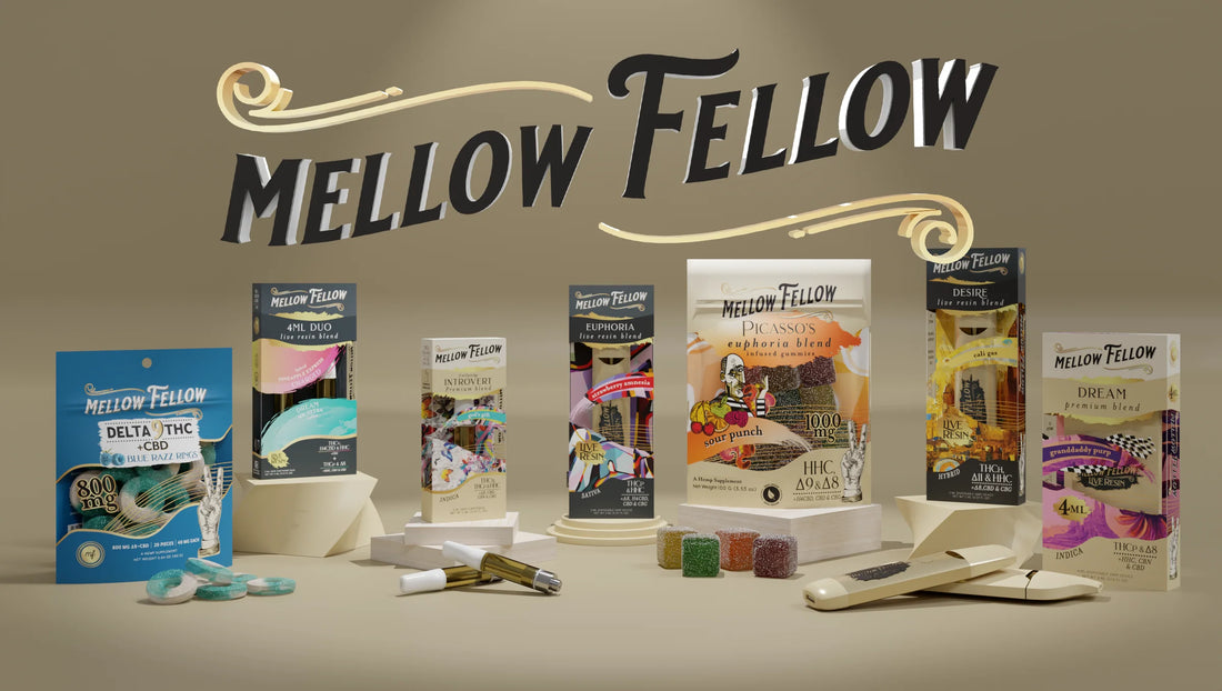 Mellow Fellow Disposable Vape, Gummies, Mellow Fellow Cartridges