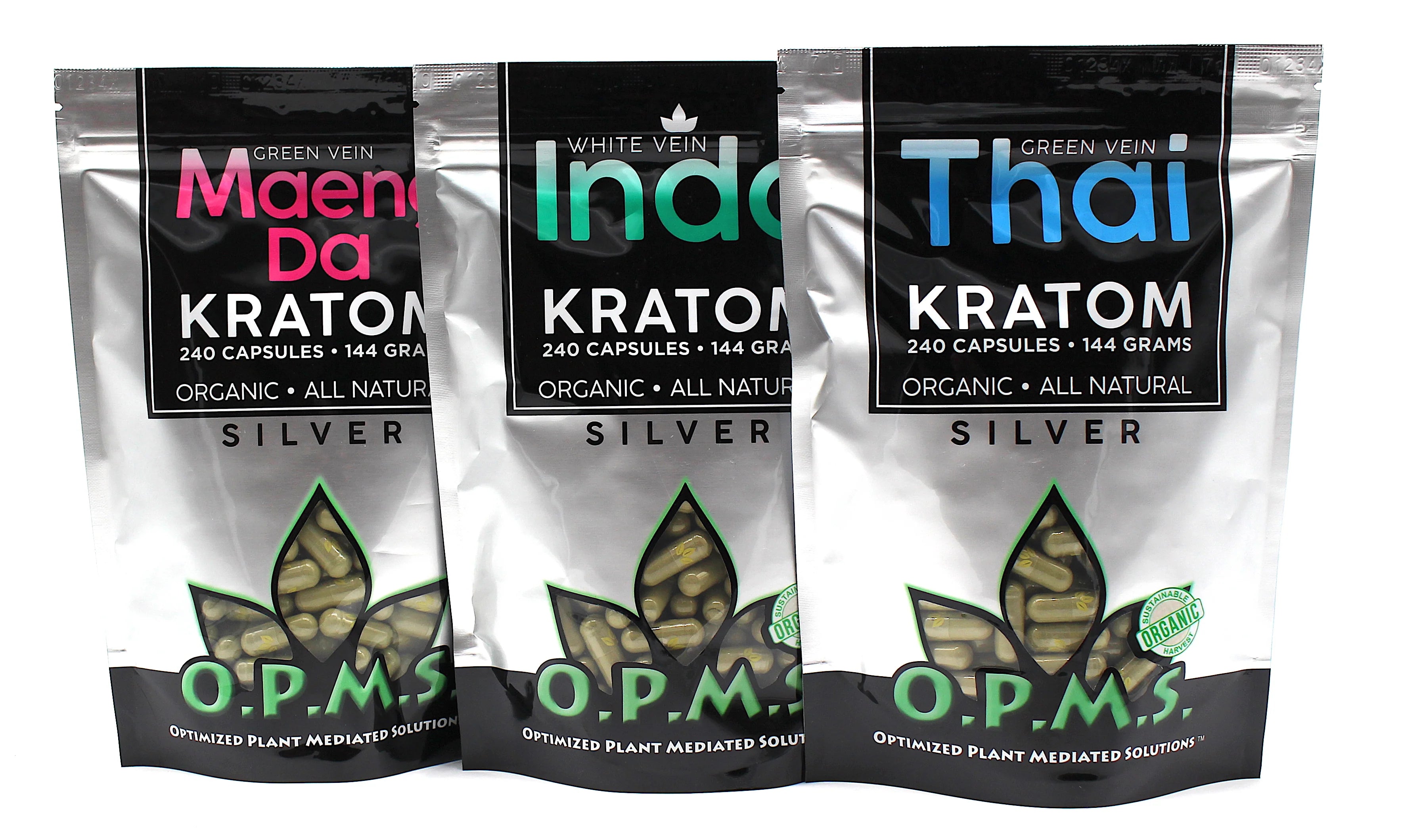 OPMS Kratom Silver Capsule- Buy OPMS Kratom Capsule, Shot – S.GEM