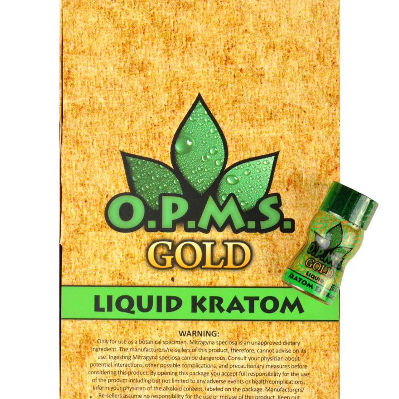 OPMS Gold Liquid Extract Kratom Shot 8.8ml- Best Price $17.99 – S.GEM