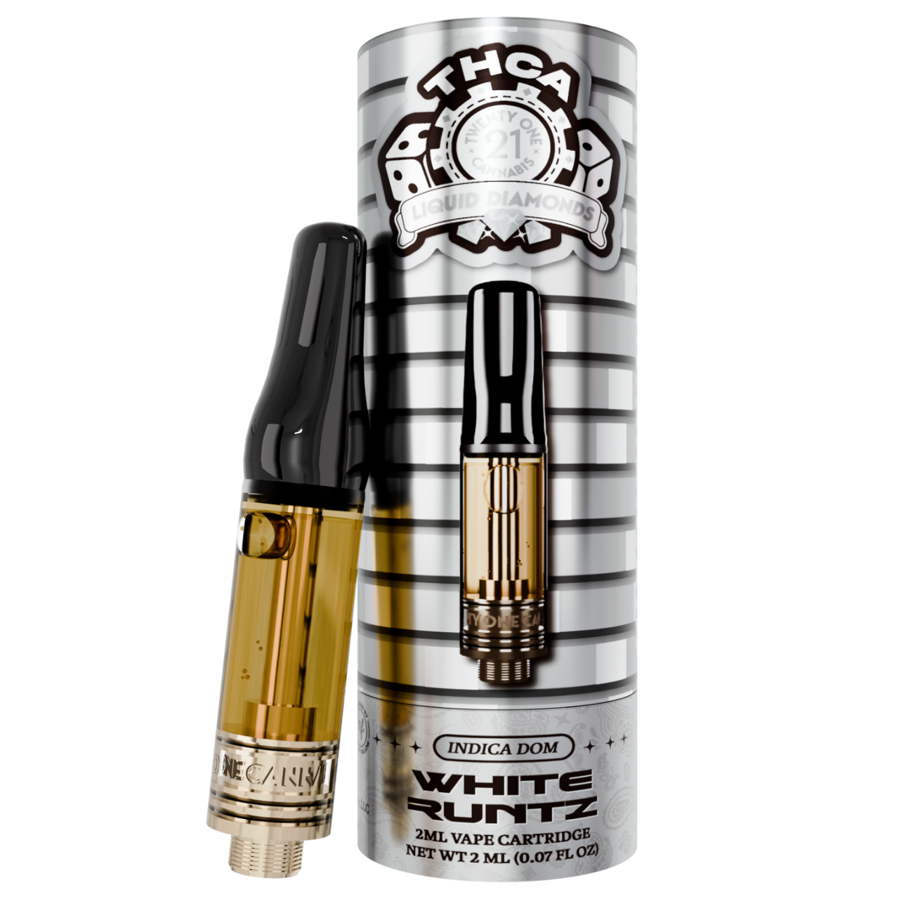 Twenty One Cannabis Liquid Diamonds THCA Cartridge 2G