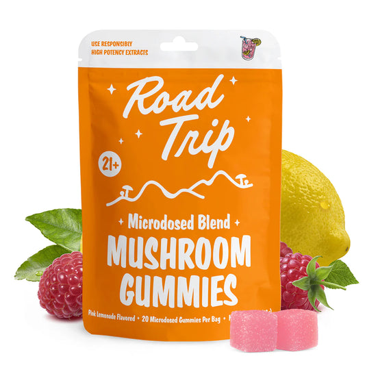 Road Trip - MICRODOSED Gummies + Functional Mushrooms - Pink Lemonade