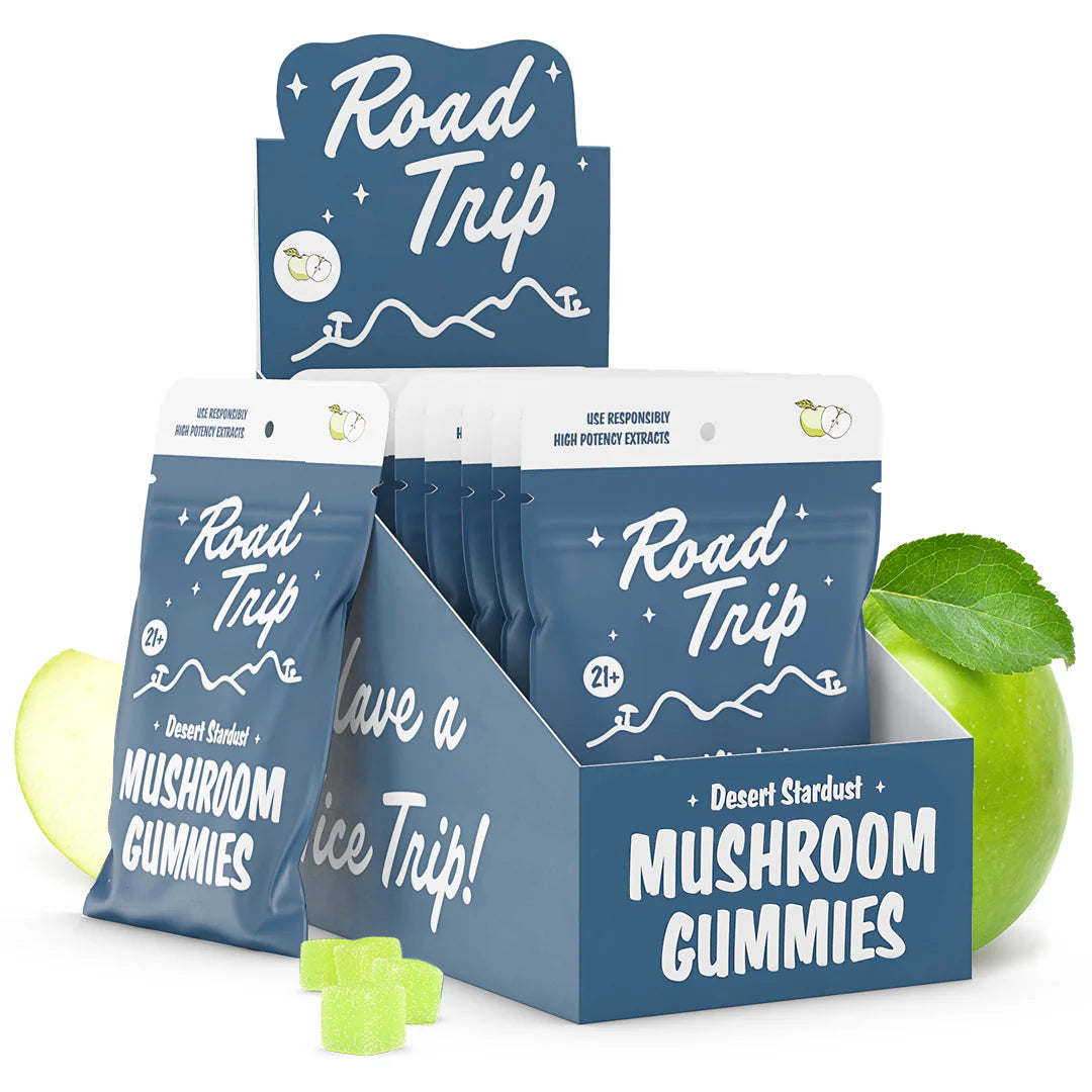 Road Trip Desert Stardust Magic Mushroom Gummies 8ct - Green Apple