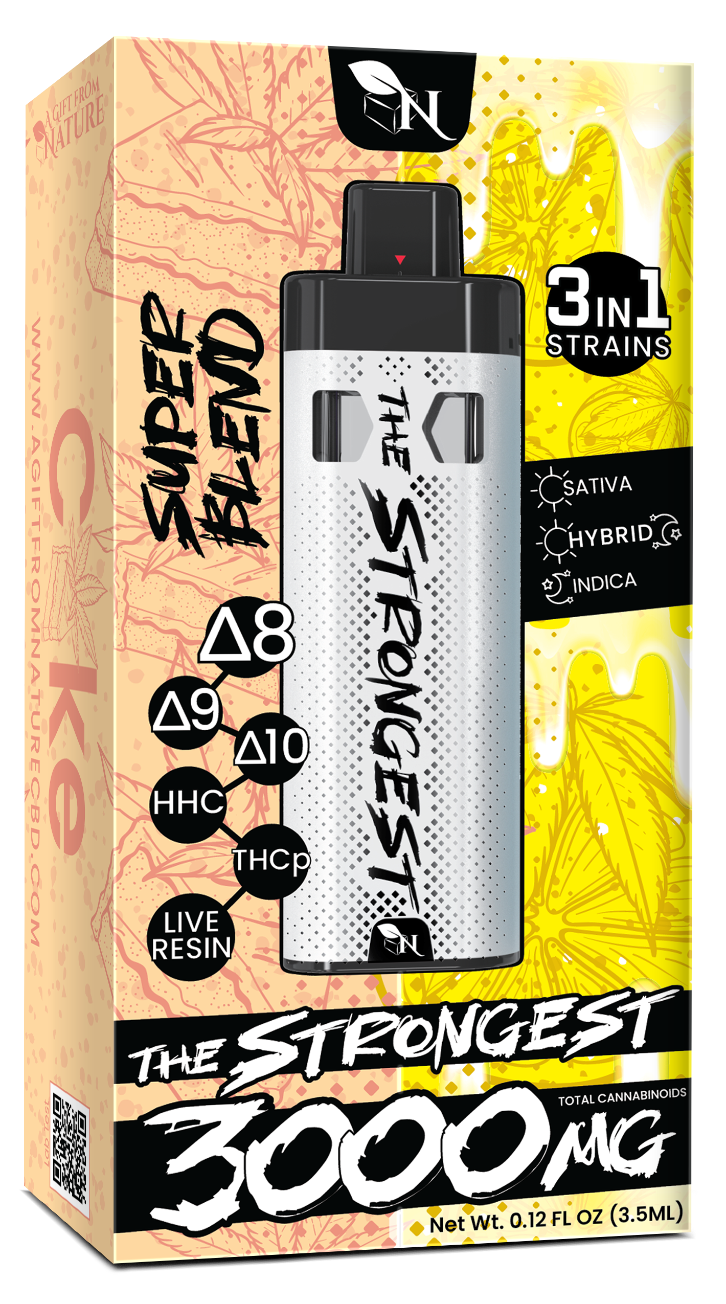 AGFN - The Strongest Super Blend THC Disposable I 3ML