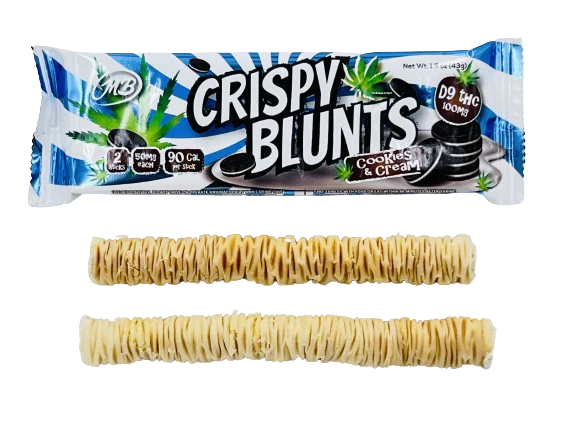 Crispy Blunts Phyllo Dough Delta 9 THC Chocolate Baklava Sticks I 2CT