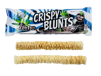 Crispy Blunts Phyllo Dough Delta 9 THC Chocolate Baklava Sticks I 2CT