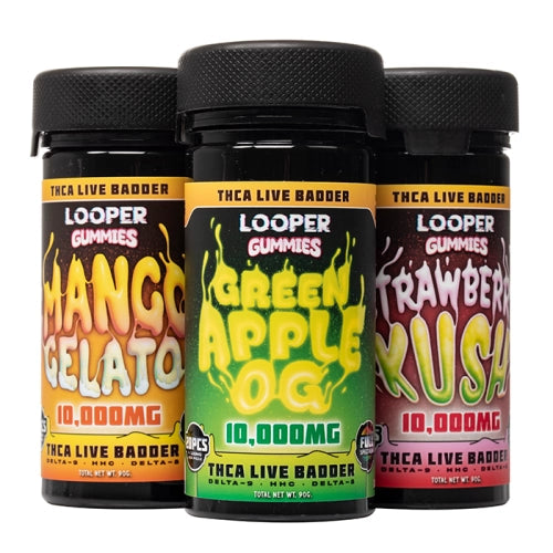 Looper THC-A Live Badder Gummies I 10,000mg