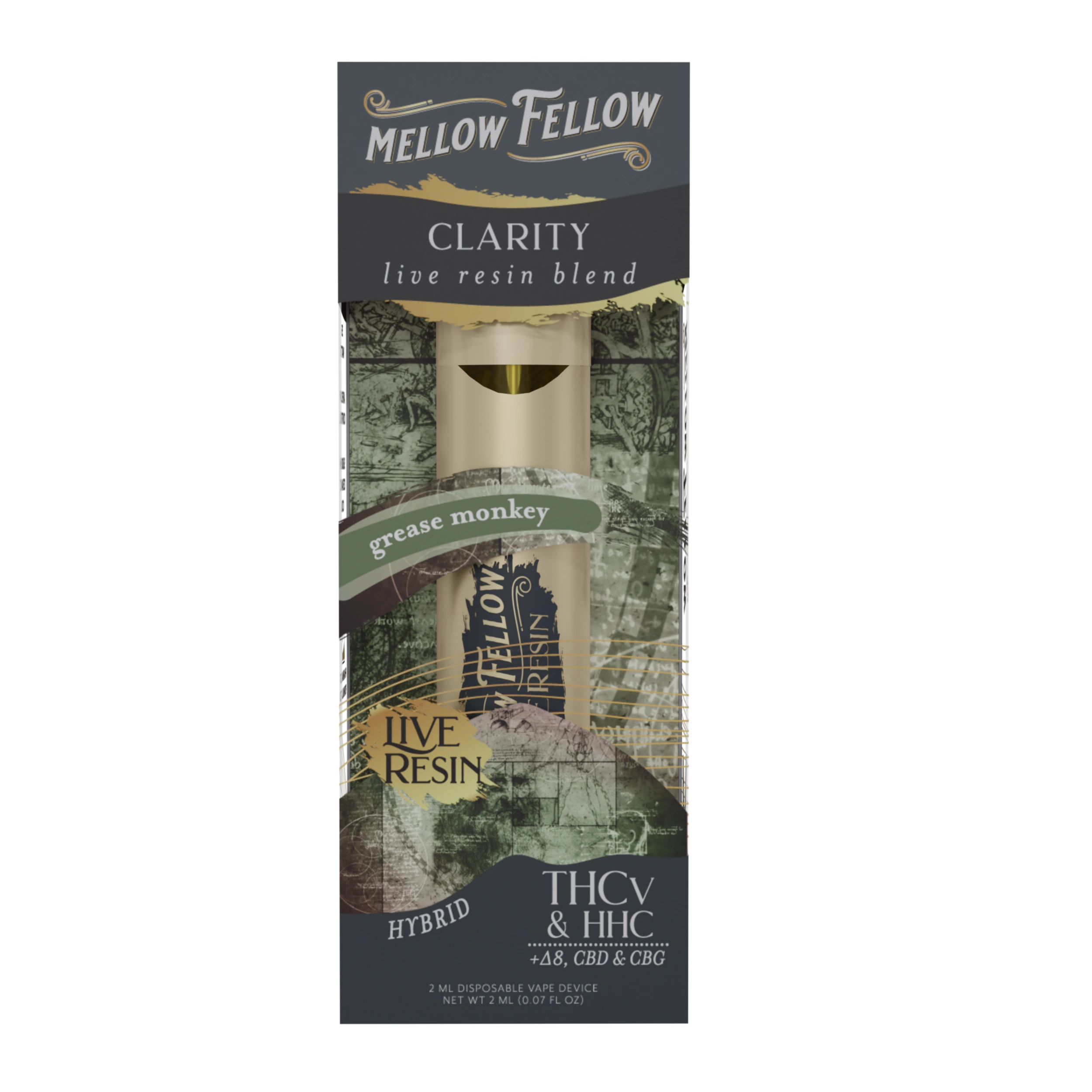 Mellow Fellow Live Resin Premium Blend Disposable Vape 2ML – S.GEM