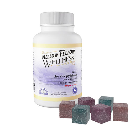 Mellow Fellow Rest Blend Wellness Gummies (30ct) 1500mg