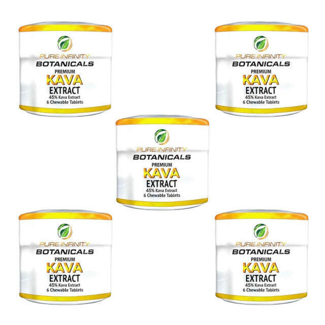 Pure Infinity Botanicals Kava Kratom Extract 6 Tablets