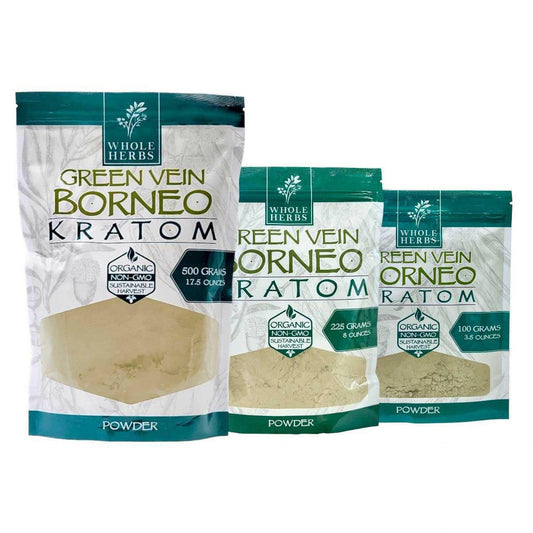 Whole Herbs Kratom Powder - Green Borneo