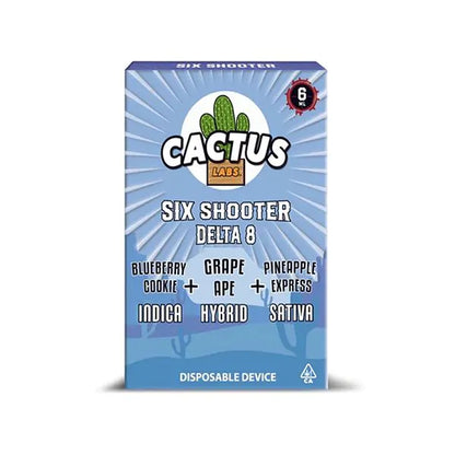 Cactus Labs Six Shooter DELTA 8 THC Premium Disposable Vape I 6G