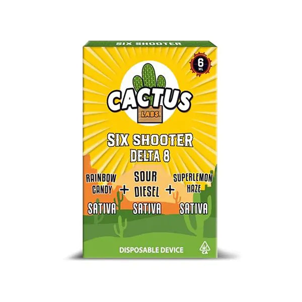 Cactus Labs Six Shooter DELTA 8 THC Premium Disposable Vape I 6G