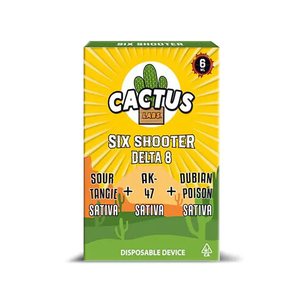 Cactus Labs Six Shooter DELTA 8 THC Premium Disposable Vape I 6G